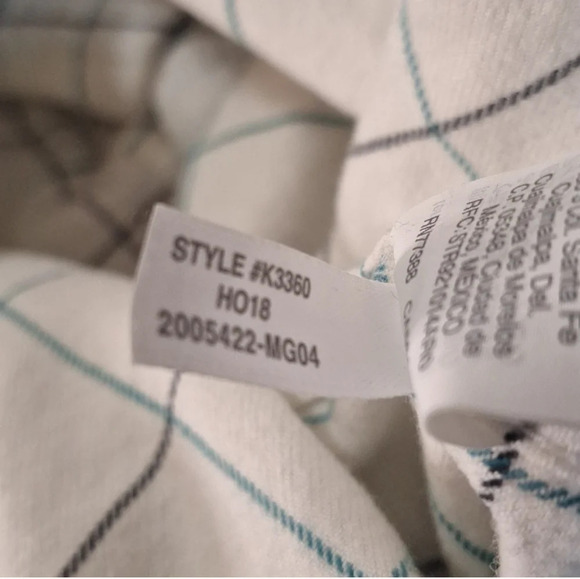 J. Crew 1/4 zip flannel plaid over sized shirt - Picture 9 of 10